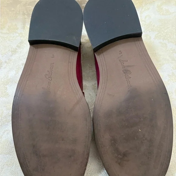 Sam Edelman Burgundy and Cream Tassel Cagliari Loafers Size 8 - Picture 12 of 14